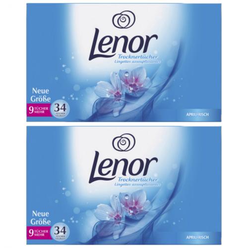 2 x Lenor Trocknertuch Aprilfrisch 34er