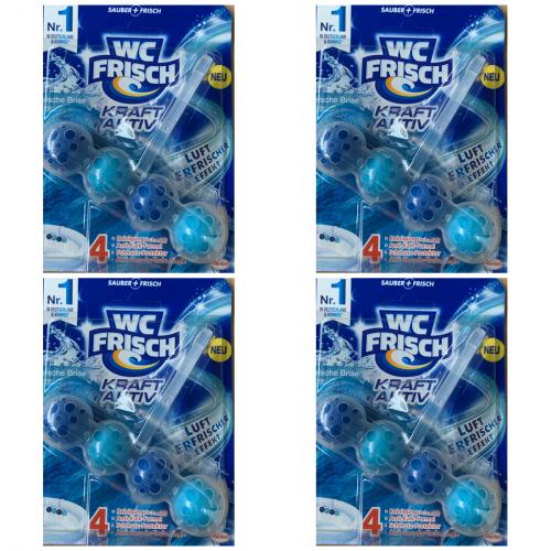 4 x WC Frisch Kraft Aktiv WC-Reiniger Frische Brise 50g