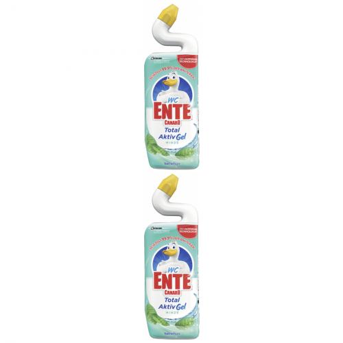 2 x WC Ente Total Active Gel Minze  750ml Flasche