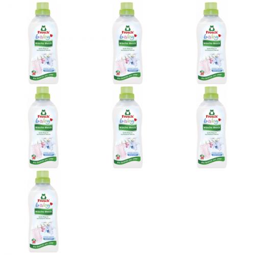 7 x Frosch Baby Wsche-Weich 750ml Flasche sanfte Pflege fr kuschelweiche Wsche