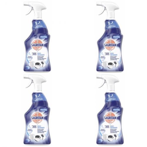 4 x Sagrotan Badreiniger Ozeanfrische Desinfiziert zu 99,9% 750ml