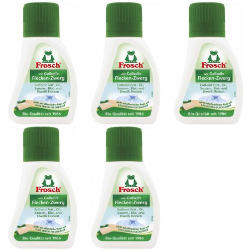 5 x Frosch wie Gallseife Flecken-Zwerg 75ml