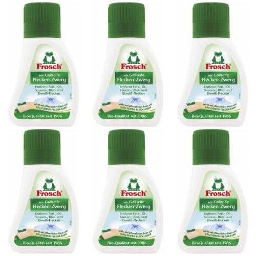 6 x Frosch wie Gallseife Flecken-Zwerg 75ml
