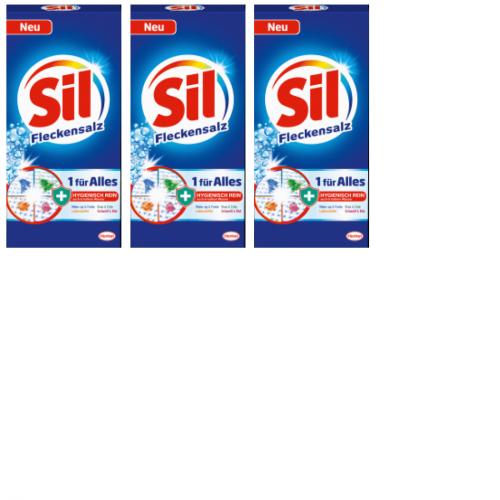 3 x sil Fleckensalz 1 fr Alles 500g