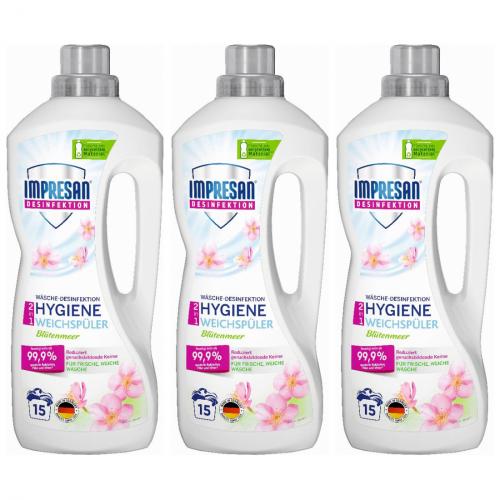 3 x Impresan Weichspler Wsche-Desinfektion Hygiene 1,25l Flasche