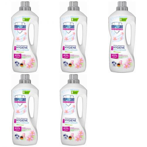 5 x Impresan Weichspüler Wäsche-Desinfektion Hygiene 1,25l Flasche