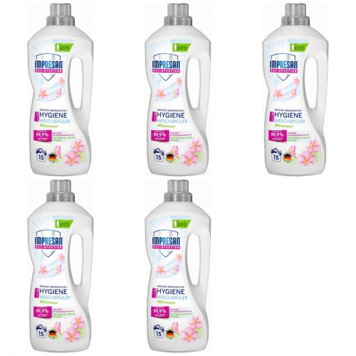 5 x Impresan Weichspler Wsche-Desinfektion Hygiene 1,25l Flasche