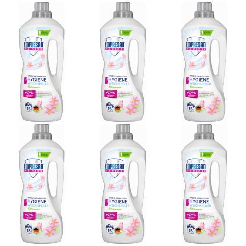 6 x Impresan Weichspüler Wäsche-Desinfektion Hygiene 1,25l Flasche