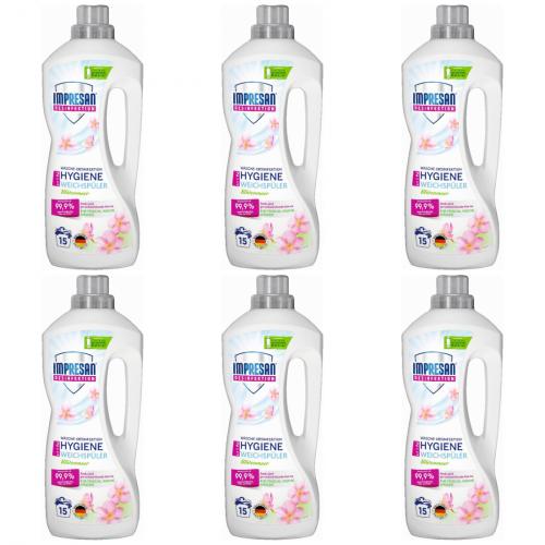 6 x Impresan Weichspler Wsche-Desinfektion Hygiene 1,25l Flasche
