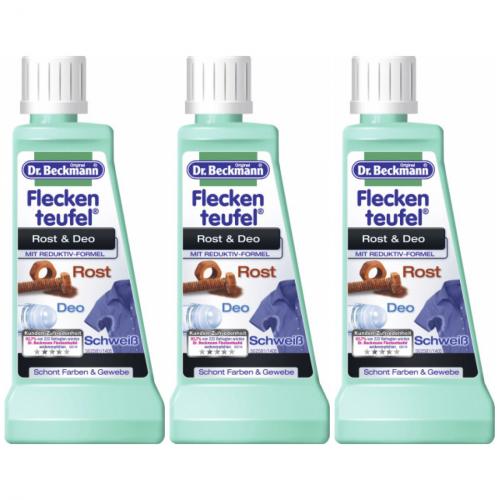 3 x Dr. Beckmann Fleckenteufel rost 50ml Flasche