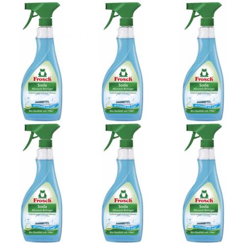 6 x Frosch Soda Allzweckreiniger 500ml Flasche