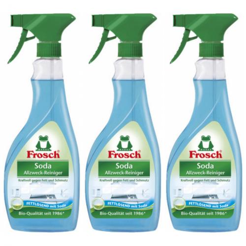 3 x Frosch Soda Allzweckreiniger 500ml Flasche