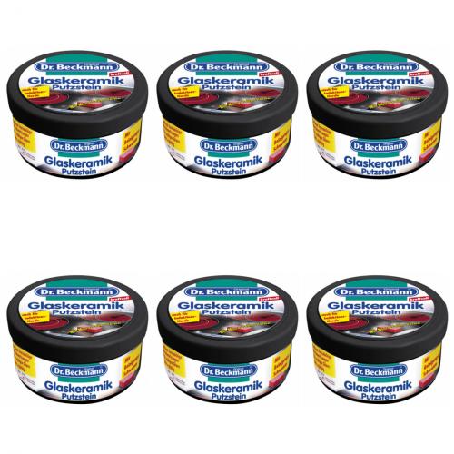 6 x Dr.Beckmann Glaskeramik Putzstein 250g