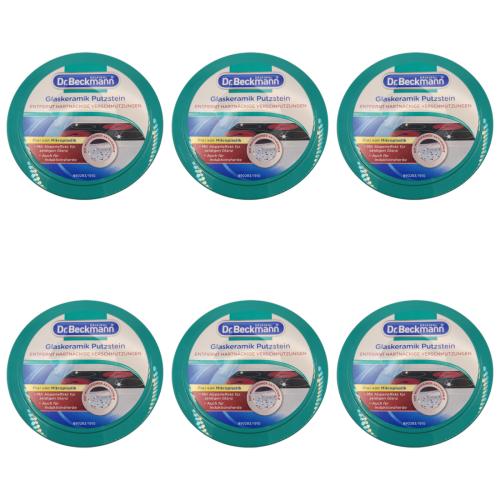 6 x Dr.Beckmann Glaskeramik Putzstein 250g