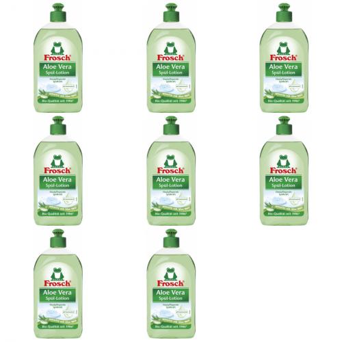 8 x Frosch Spl-Lotion Splmittel Sensitiv Aloe Vera Geschirrsplmittel 500ml