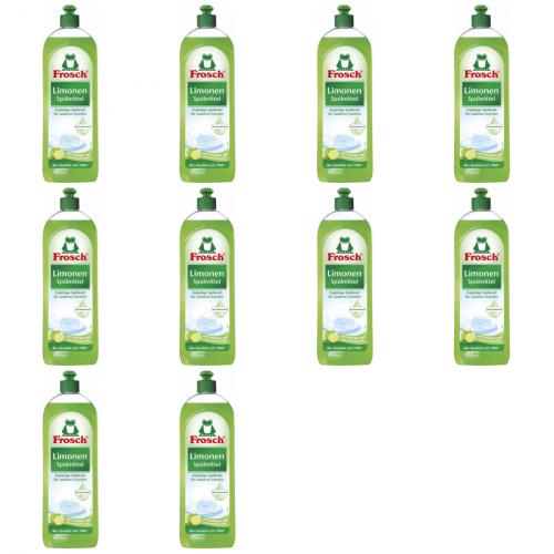 10 x Frosch Splmittel Limonen 750ml