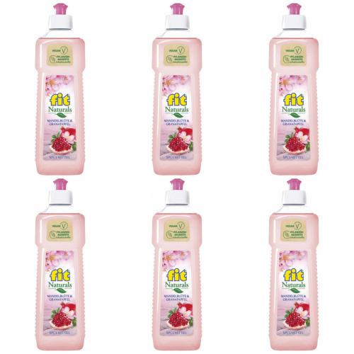 6 x fit Splmittel Mandelblte 500ml Flasche