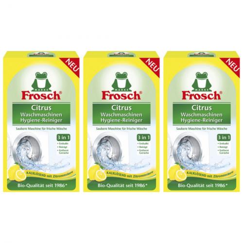 3 x Frosch Waschmaschinen Hygiene-Reiniger 250g