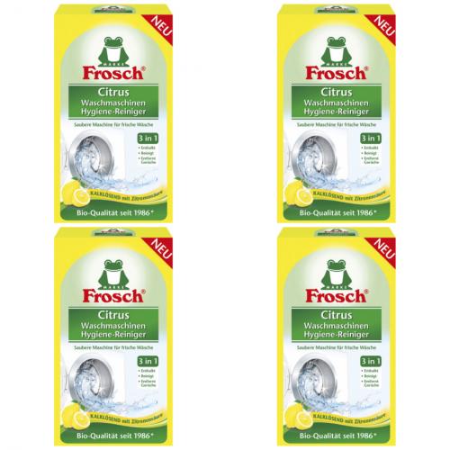 4 x Frosch Waschmaschinen Hygiene-Reiniger 250g