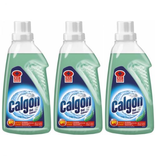 3 x Calgon Hygiene+ Gel gegen Kalk, Schmutz und Bakterien 750ml