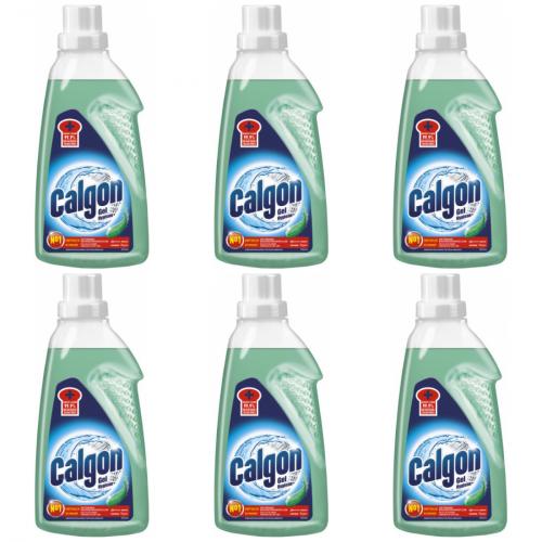 6 x Calgon Hygiene+ Gel gegen Kalk, Schmutz und Bakterien 750ml