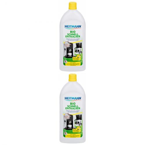 2 x Heitmann Bio Schnell Entkalker 250ml Flasche