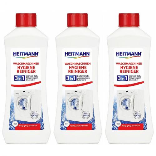 3 x Heitmann Waschmaschinenreiniger 250ml Flasche