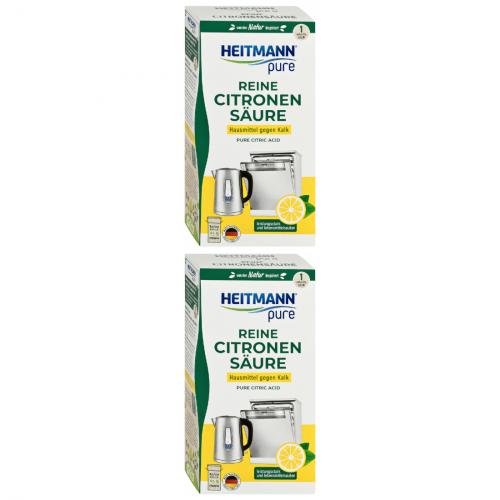 2 x Heitmann reine Citronensäure 350g Karton