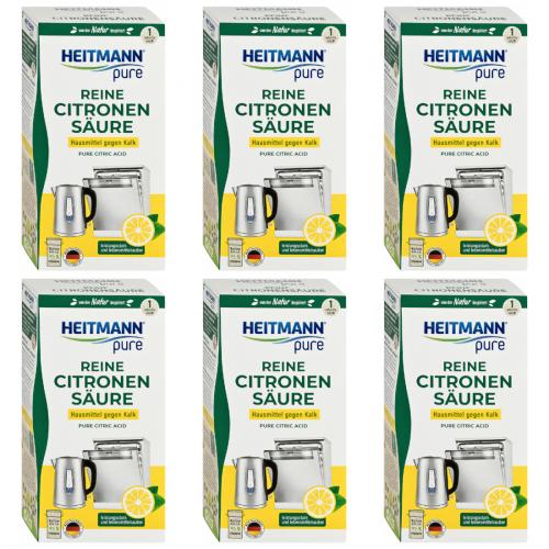 6 x Heitmann reine Citronensure 350g Karton