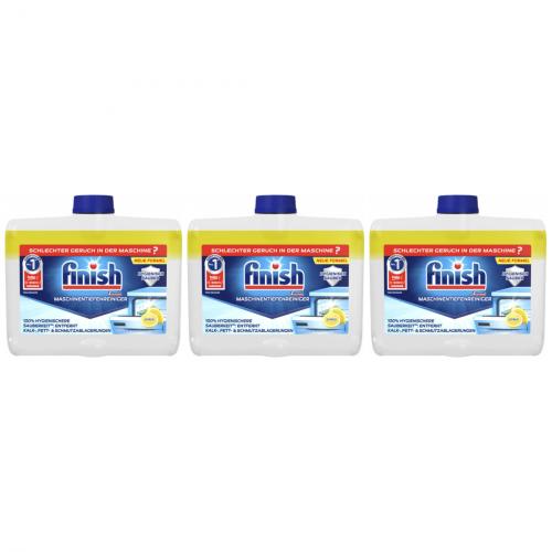 3 x Finish Maschinentiefenreiniger Splmaschinenreiniger Citrus 250ml