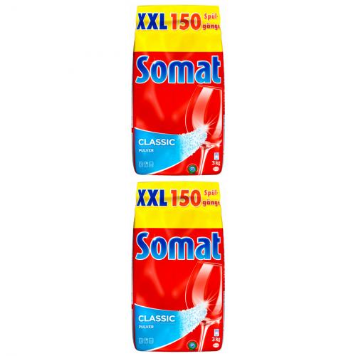 2 x Somat Classic Pulver XXL 150 Splgnge 3kg Beutel