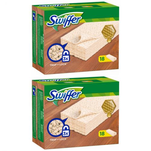 2 x Swiffer Parkett Tuch Nachfller 18er