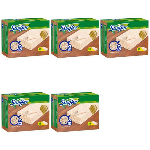 5 x Swiffer Parkett Tuch Nachfller 18er