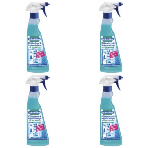 4 x Dr.Beckmann Khlschrank Hygiene-Reiniger 250ml mit Bio-Alkohol