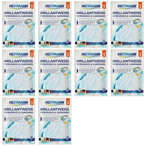 10 x Heitmann Briliiantweiss Gardine 50g Beutel