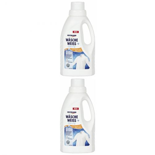 2 x Heitmann Wsche-weiss flssig 500ml Flasche
