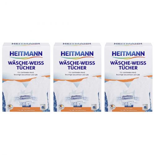 3 x Heitmann wäscheweiss Tücher 20er Pack