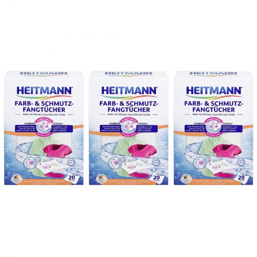 3 x Heitmann Farb- und Schmutzfangtücher 20er Schachtel