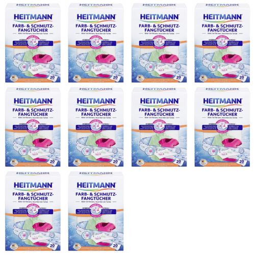 10 x Heitmann Farb- und Schmutzfangtcher 20er Schachtel