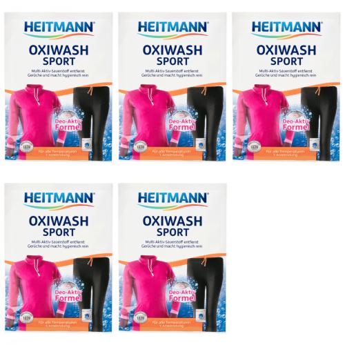 5 x Heitmann Oxiwashsport 50g