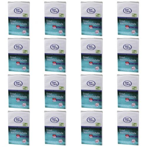 16 x Jean Carol Einmalhandschuhe Waschhandschuh 12 Stck