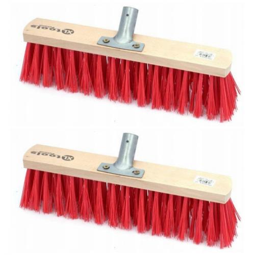2 x Besen PVC 60 cm Borstenbesen Nylon