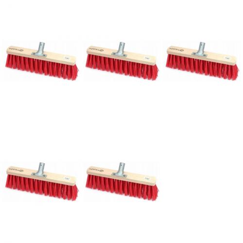 5 x Besen PVC 60 cm Borstenbesen Nylon