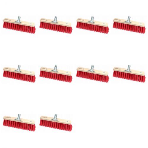 10 x Besen PVC 60 cm Borstenbesen Nylon