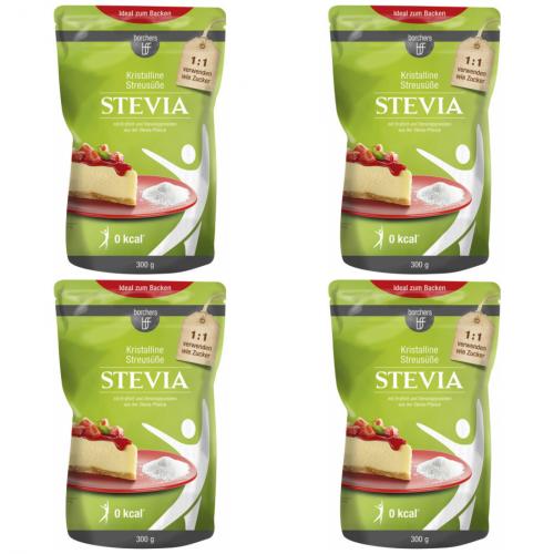 4 x Borchers Stevia Kistalline Streuse