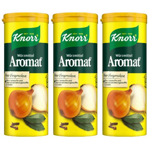 3 x Knorr Aromat Universal Wuerzmittel 100g Dose