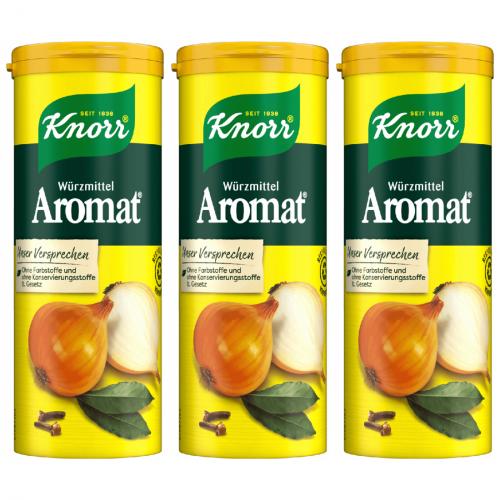 3 x Knorr Aromat Universal Wuerzmittel 100g Dose