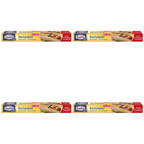 4 x Toppits Backpapier Rolle 8 Meter
