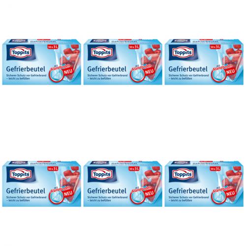 6 x Gefrierbeutel Normal 3L