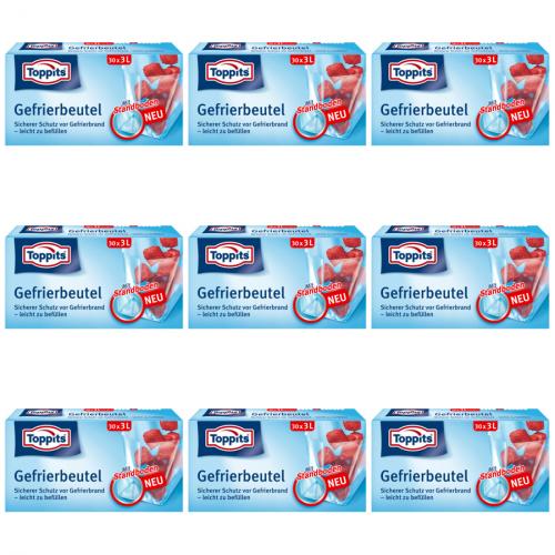 9 x Gefrierbeutel Normal 3L